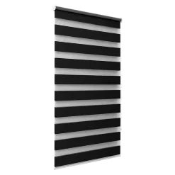 Store enrouleur jour / nuit sans perçage Elin 2 noir l.75 x H.240cm Goodhome