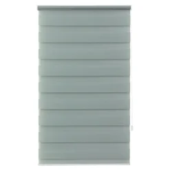 Store enrouleur jour / nuit sans perçage Elin 2 vert céladon l.80 x H.180cm Goodhome