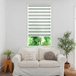 Store enrouleur jour / nuit sans perçage Elin 2 vert céladon l.80 x H.180cm Goodhome