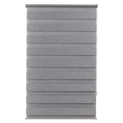 Store enrouleur jour / nuit sans perçage Brize gris chiné l.75 x H.240cm Goodhome