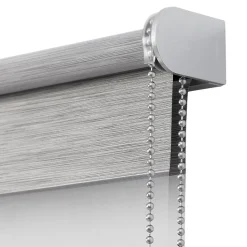 Store enrouleur jour / nuit sans perçage Brize gris chiné l.60 x H.180cm Goodhome