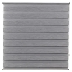 Store enrouleur jour / nuit sans perçage Brize gris chiné l.160 x H.240cm Goodhome