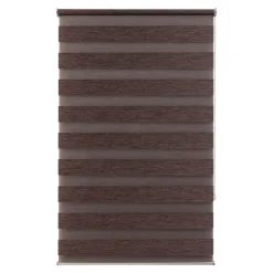 Store enrouleur jour / nuit sans perçage Brize marron l.60 x H.180cm Goodhome
