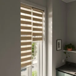 Store enrouleur jour / nuit sans perçage Brize beige l.45 x H.140cm Goodhome