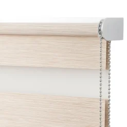 Store enrouleur jour / nuit sans perçage Brize beige l.55 x H.180cm Goodhome