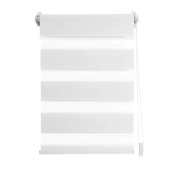 Store enrouleur jour / nuit Madeco l.52 x H.190cm blanc