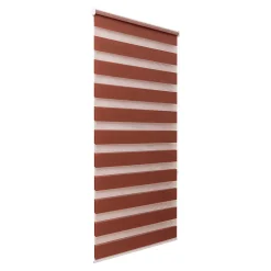 Store enrouleur jour / nuit sans perçage Elin 2 terracotta l.55 x H.180cm Goodhome