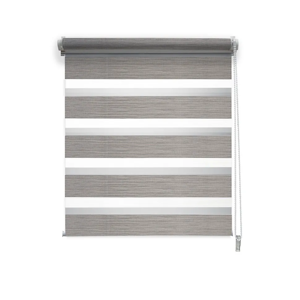 Store enrouleur jour / nuit gris l.82 x H.160cm Madeco
