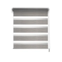 Store enrouleur jour / nuit chic gris l.42 x H.160cm Madeco