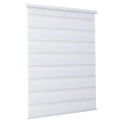 Store enrouleur jour / nuit sans perçage Elin 2 blanc cassé l.80 x H.180cm Goodhome