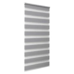 Store enrouleur jour / nuit sans perçage Elin 2 gris béton l.45 x H.140cm Goodhome