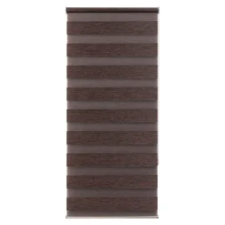 Store enrouleur jour / nuit sans perçage Brize marron l.45 x H.140cm Goodhome