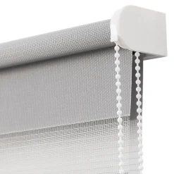 Store enrouleur jour / nuit sans perçage Elin 2 gris béton l.80 x H.180cm Goodhome