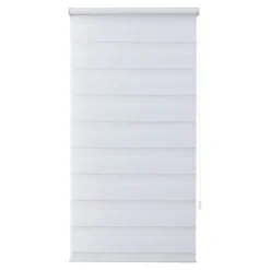 Store enrouleur jour / nuit sans perçage Elin 2 blanc cassé l.60 x H.240cm Goodhome