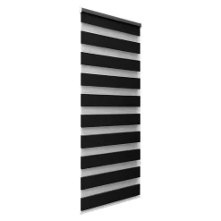 Store enrouleur jour / nuit sans perçage Elin 2 noir l.40 x H.140cm Goodhome