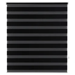 Store enrouleur jour / nuit sans perçage Elin 2 noir l.120 x H.180cm Goodhome
