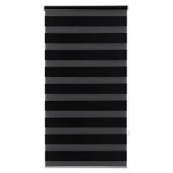 Store enrouleur jour / nuit sans perçage Elin 2 noir l.60 x H.180cm Goodhome