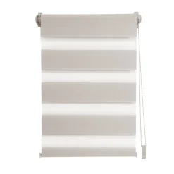 Store enrouleur jour / nuit taupe l.92 x H.190cm Madeco