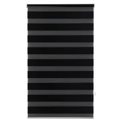 Store enrouleur jour / nuit sans perçage Elin 2 noir l.80 x H.180cm Goodhome