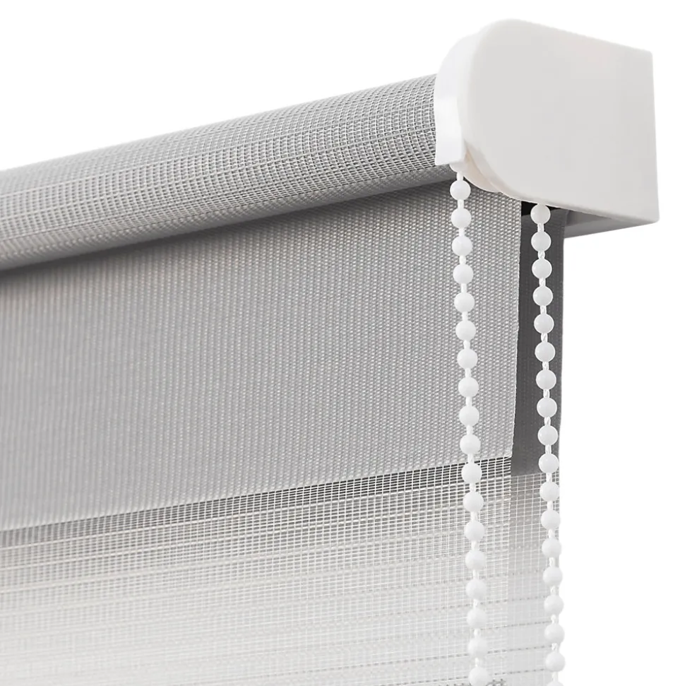 Store enrouleur jour / nuit sans perçage Elin 2 gris béton l.40 x H.140cm Goodhome