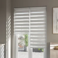 Store enrouleur jour / nuit sans perçage Elin 2 blanc cassé l.90 x H.240cm Goodhome