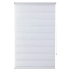 Store enrouleur jour / nuit sans perçage Elin 2 blanc cassé l.90 x H.240cm Goodhome