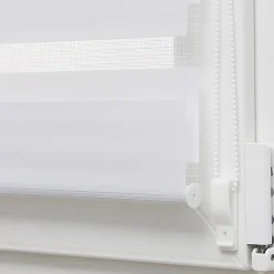 Store enrouleur jour / nuit blanc l.112 x H.190cm Madeco