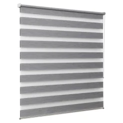 Store enrouleur jour / nuit sans perçage Brize gris chiné l.180 x H.240cm Goodhome