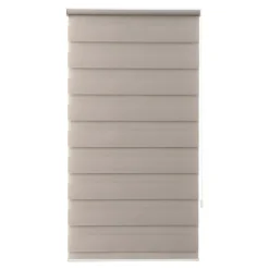 Store enrouleur jour / nuit sans perçage Elin 2 gris perle l.55 x H.180cm Goodhome