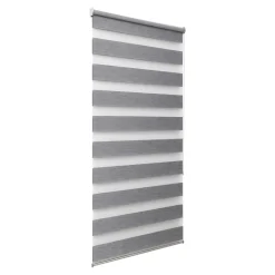 Store enrouleur jour / nuit sans perçage Brize gris chiné l.90 x H.240cm Goodhome