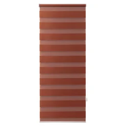 Store enrouleur jour / nuit sans perçage Elin 2 terracotta l.45 x H.140cm Goodhome
