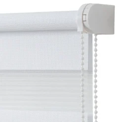 Store enrouleur jour / nuit sans perçage blanc l.45 x H.140cm