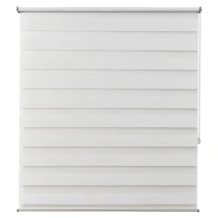 Store enrouleur jour / nuit sans perçage Brize blanc chiné l.180 x H.240cm Goodhome
