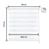 Store enrouleur jour et nuit - Easydeco - Blanc - 90 x 175 cm