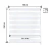 Store enrouleur jour et nuit - Easydeco - Blanc - 135 x 250 cm