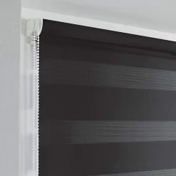 Store enrouleur jour et nuit 45 x 180 cm polyester daynight Noir