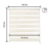 Store enrouleur jour et nuit - Easydeco - Lin - 135 x 175 cm