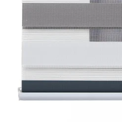 Store Enrouleur Jour Nuit Premium Finitions en Aluminium Blanc-Taupe-Graphite 180 x 250 cm