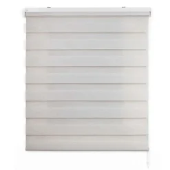 Store Enrouleur Jour Nuit Drop double tissage Lin 120 x 180 cm