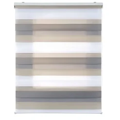 Store Enrouleur Jour Nuit Drop double tissage Tricolore 100 x 180 cm