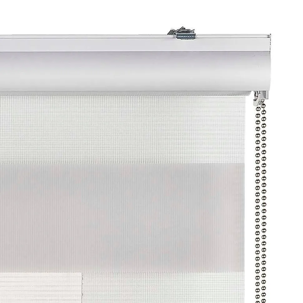 Store Enrouleur Jour Nuit Premium Finitions en Aluminium Gris clair 80 x 250 cm
