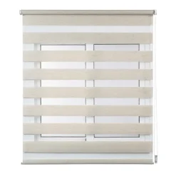 Store Enrouleur Jour Nuit sans perçage EasyFix Lin 120 x 180 cm