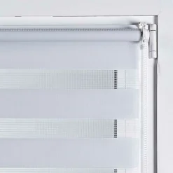 Store Enrouleur Jour Nuit sans perçage EasyFix Blanc 60 x 180 cm