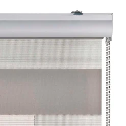Store Enrouleur Jour Nuit Premium Finitions en Aluminium Gris pierre 60 x 250 cm
