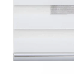 Store Enrouleur Jour Nuit Premium Finitions en Aluminium Blanc 80 x 250 cm