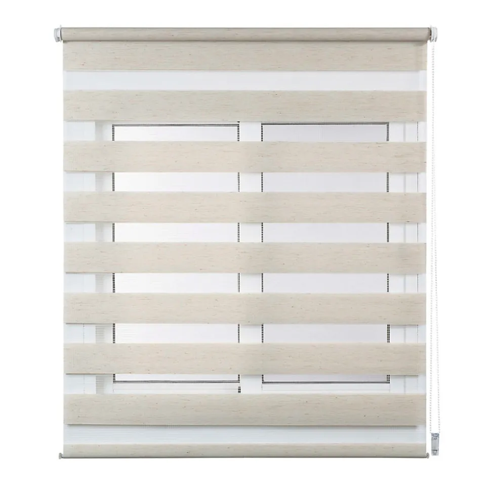 Store Enrouleur Jour Nuit sans perçage EasyFix Lin 75 x 180 cm