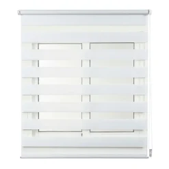 Store Enrouleur Jour Nuit sans perçage EasyFix Blanc 120 x 180 cm