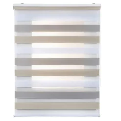 Store Enrouleur Jour Nuit Drop double tissage Tricolore 60 x 180 cm