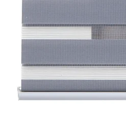 Store Enrouleur Jour Nuit Premium Finitions en Aluminium Argent 180 x 250 cm