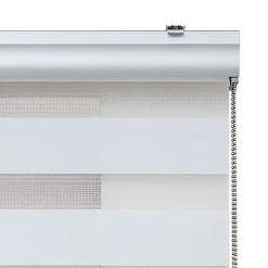 Store Enrouleur Jour Nuit Premium Finitions en Aluminium Blanc 160 x 250 cm